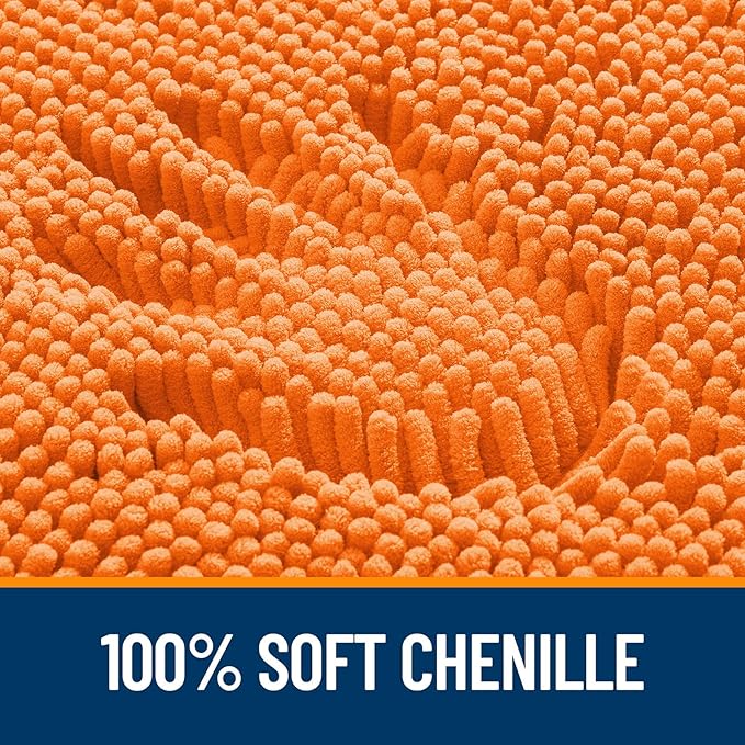 OLANLY Toilet Rugs U-Shaped 20x20, Extra Soft Absorbent Chenille Contour - Image 3
