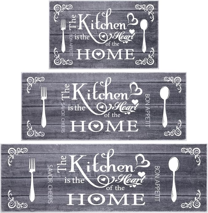 Vaukki Boho Kitchen Rug Sets 3 Pieces, Washable Kitchen Mats - Image 9
