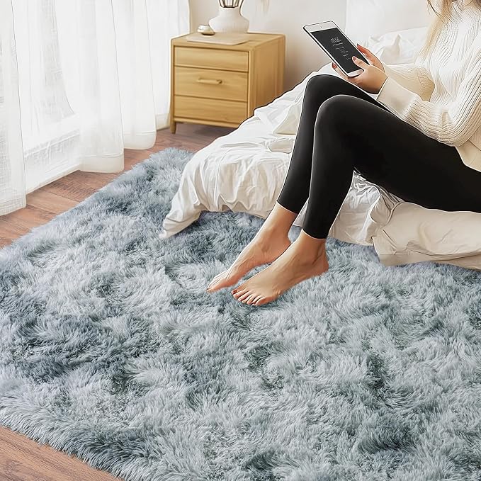 Area Rugs 9x12 for Living Room, Ultra Soft Fluffy Rugs for Bedroom, Non-Slip - Image 6