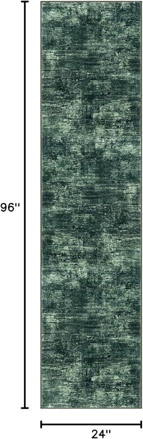 IOHOUZE Abstract Runner Rug 2x8 Ft Washable Runners - Image 2