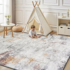 Rugflix 10x14 Area Rugs for Living Room, Washable Large Rug Stain-Resistant Low - Image 8