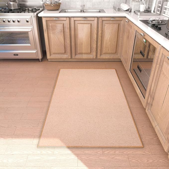 Area Rug with Non Slip Rubber Backing, Washable Soft Floor Carpet by AREDO