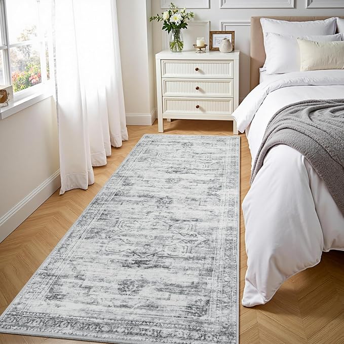 2×6 Washable Kitchen Runner Rug Non Slip, Soft Faux Wool Floor Carpets - Image 7