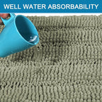 H.VERSAILTEX Bathroom Rug Sets 2 Piece Bath Mats Non Slip Thick Soft Chenille - Image 5