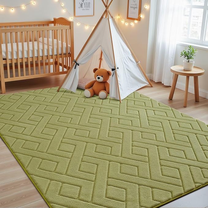 Macgace Ultra Soft Green Area Rug - Image 3