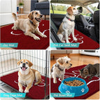 OLANLY Dog Door Mat for Muddy Paws 30x20, Paw Print Design, Absorbs Moisture - Image 7