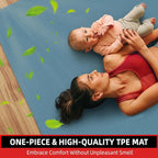 Extra Large Yoga Mat – 72"x48" or 78"x57", 1/4"–1/2" Thick Mat - Image 5