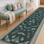 Hazo Haus Vintage Green Runner Rug by HazoHaus
