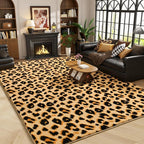 Amearea Soft Leopard Rugs for Bedroom Living Room, 6x9 Modern Cheetah Print - Image 6