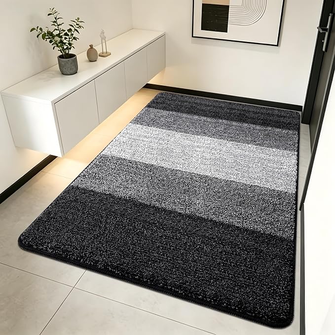 Kitinjoy Indoor Outdoor Door Mat, 70x35 Non-Slip Absorbent Dirt Trapper by Kitinjoy