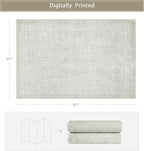 Srugn Washable Rugs 6x9 Area Rugs - Image 2