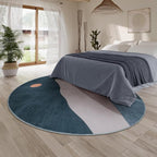 Abstract Round Rugs for Living Room, Circlr Area Rug for Bedroom 8ft Non Slip - Image 7