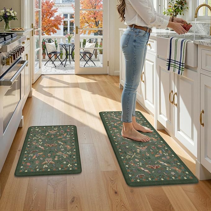 LEEVAN Anti Fatigue Mats for Kitchen Floor Non-Slip, Cushioned Kitchen Mats for - Image 9