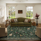 Machine Washable Rugs for Living Room: 5x7 Area Rugs for Bedroom Vintage Rugs by palohom