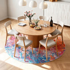 Rugflix Round Area Rugs 4Ft for Living Room, Washable Circle Rug - Image 2
