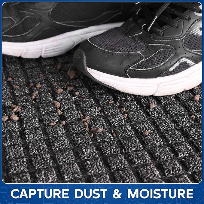Durable Front Door Mat, Non-Slip Rubber Backing, Stain and Fade Resistant - Image 2