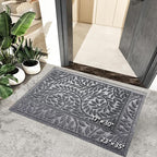 Bulijojo Front Door Mat Entrance, Durable Heavy Duty Welcome Mat, Thick - Image 2