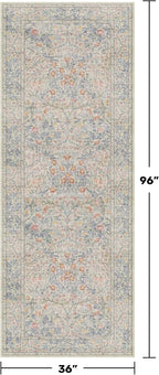 Hazo Haus Floral 3x8 Wide Hallway Runner - Image 2