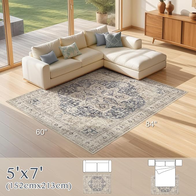 Tortania Area Rug Living Room Rugs - Image 8