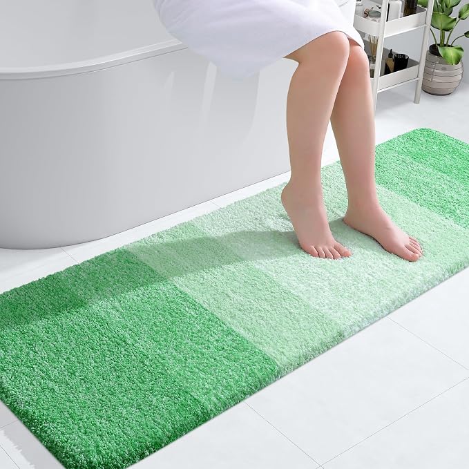 OLANLY Bathroom Runner Rugs Mat 59x20, Extra Soft Absorbent Microfiber Bath Rugs by OLANLY