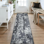 RELEANY Washable Area Rugs 3x9 Non-Slip Modern Abstract Soft - Image 2