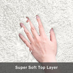6x9 Area Rug for Living Room:Ultra Soft Fluffy Shag White Rugs, Large Fuzzy - Image 8