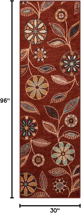 Maples Rugs Reggie Floral Runner Rug - Image 2