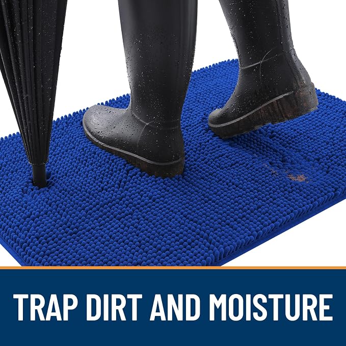 OLANLY Dog Door Mat for Muddy Paws 54x24, Absorbs Moisture and Dirt, Absorbent - Image 2