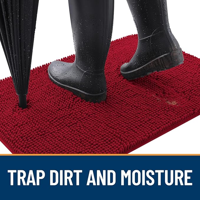 OLANLY Dog Door Mat for Muddy Paws 47x24, Absorbs Moisture and Dirt, Absorbent - Image 2