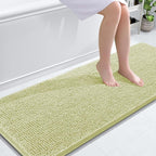 OLANLY Bathroom Runner Rugs 59x24, Soft Absorbent Chenille Bath Rugs, Rubber by OLANLY