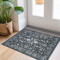 KILOCOCO Small Area Rug 2x3 Entryway Rugs Printed Vintage Floral Washable Rug by Kilococo