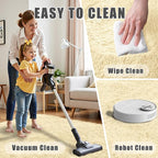 8x10 Area Rug for Living Room:Ultra Soft Fluffy Shag Cream White Rugs, Large - Image 7