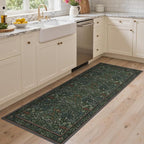 GENIMO Washable Floral Runner Rug 2x5, Non-Slip Long Hallway Carpet - Image 3