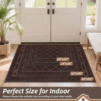 BEQHAUSE Dirt Trapper Door Mat 20" x 32", Doormat Non-Slip Entryway Rugs - Image 2