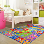 Kids Rug for Playroom Classroom, ABC Alphabet Numbers Play Toddlers Rugs - Image 4