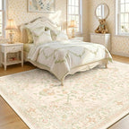 CAPALOCA Machine Washable Rugs Nursery Rug Cute Girl Non Slip Low Pile Water - Image 2