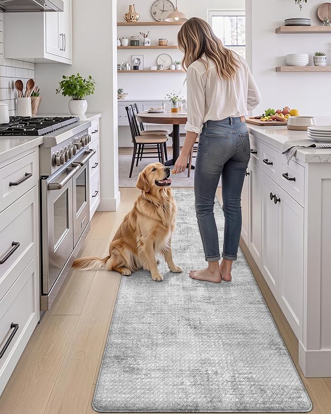 DEXI Kitchen Mats Cushioned Anti Fatigue, 23x107 Floor Padded Runner Rug Non - Image 3