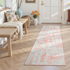 Toneed 2x6 Washable Runner Rug, Modern Abstract Hallway Runner by Toneed