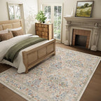 Washable Area Rugs for Living Room: 5x7 Bedroom Rug Vintage Area Rug Stain - Image 2