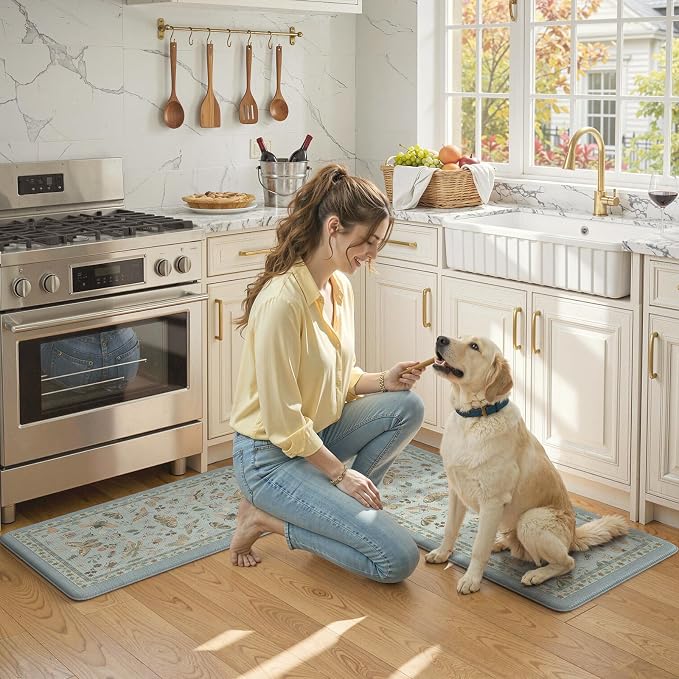 LEEVAN Anti Fatigue Mats for Kitchen Floor Non-Slip, Cushioned Kitchen Mats for - Image 7