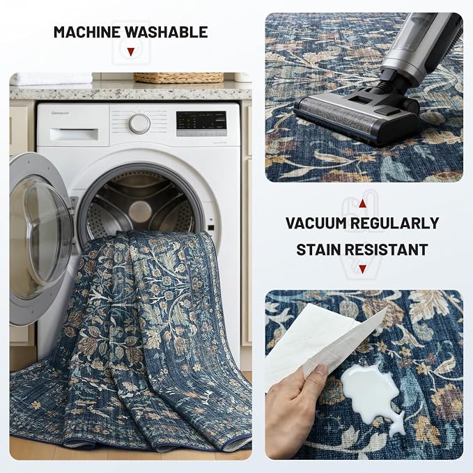 Washable Area Rugs 5'x7', Ultra Soft Carpet - Image 5