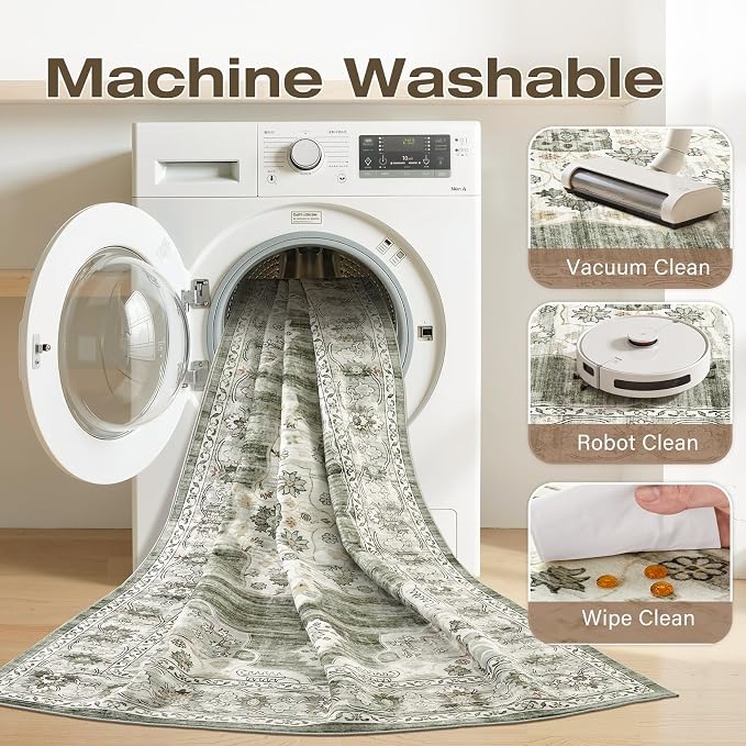 5x7 Washable Area Rug - Image 2