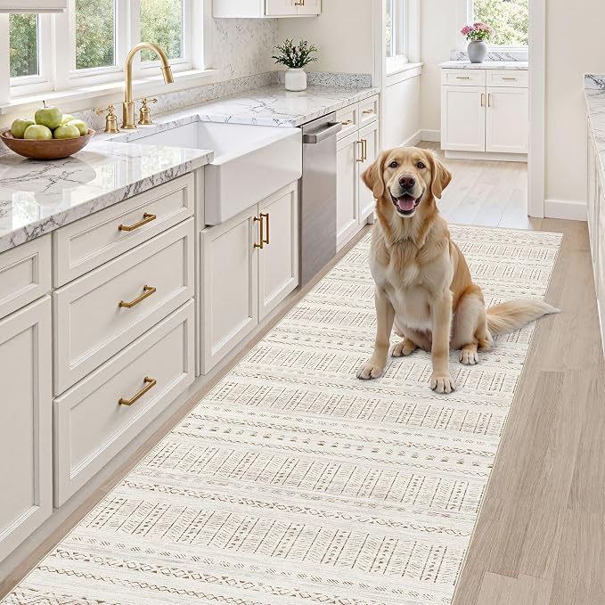 cotiled Hallway 2.6x10 Runner Rugs: Washable Boho Rugs - Image 5