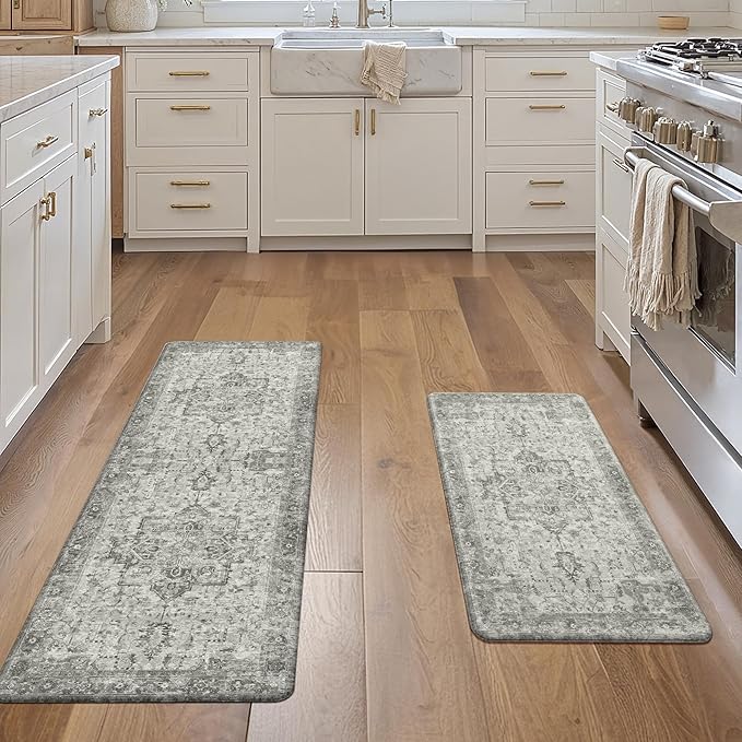GENIMO Kitchen Mats for Floor 2PCs, Washable Anti Fatigue Mat for Cushioned - Image 8