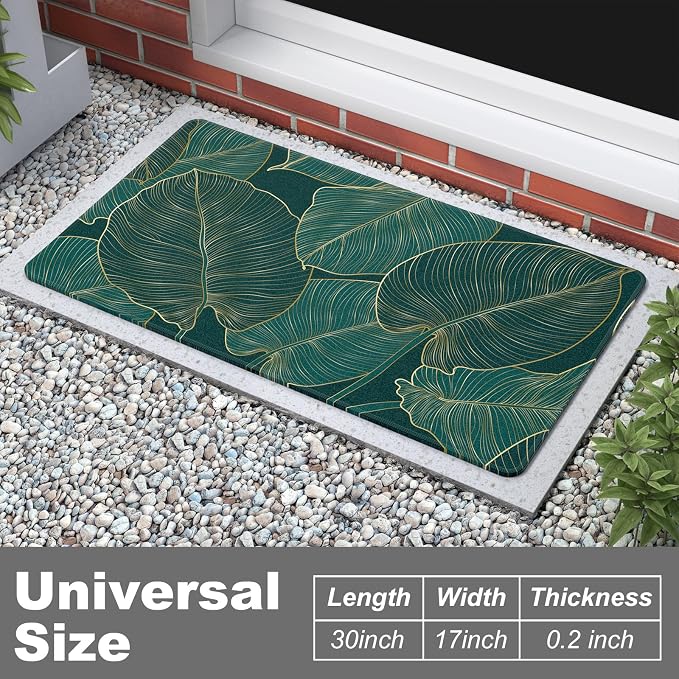 Rnivvi Front Door Mat, Heavy Duty Low Profile Anti-Slip Entryway Rug - Image 2