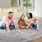 Ultra Soft Rug for Living Room, 5X8 Fluffy Shag Area Rug for Bedroom, Modern - Image 8