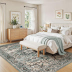 9x12 Area Rugs Living Room: Washable Vintage Rug Large Non-Slip Stain Resistant - Image 7