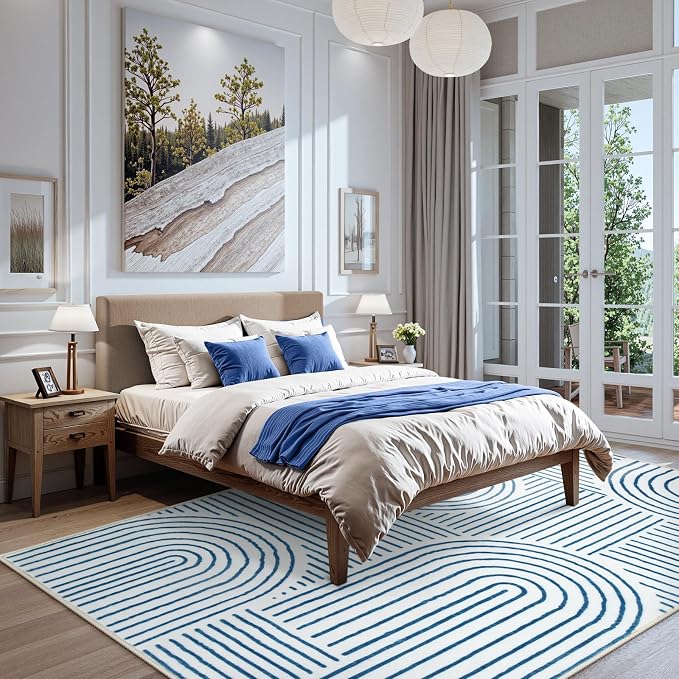 Lahome Abstract 6x9 Area Rugs, Soft Washable Rugs - Image 6