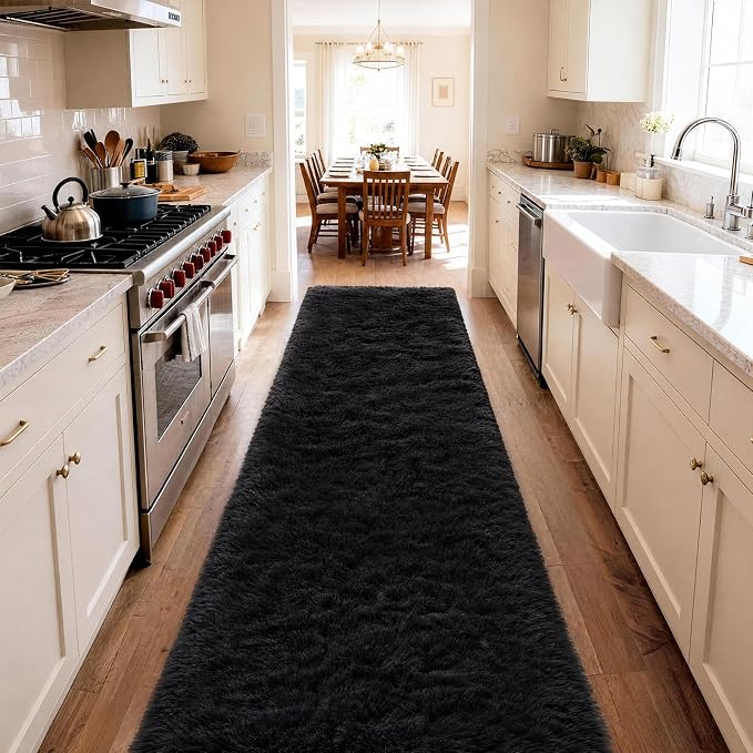 Ophanie Runner Rug for Hallway, 2.5x12 Washable Non-Slip Fluffy Soft Bedside - Image 3