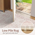 Rugxara 8x10 Pink Area Rug for Living Room & Bedroom, Large Washable Rugs for - Image 9